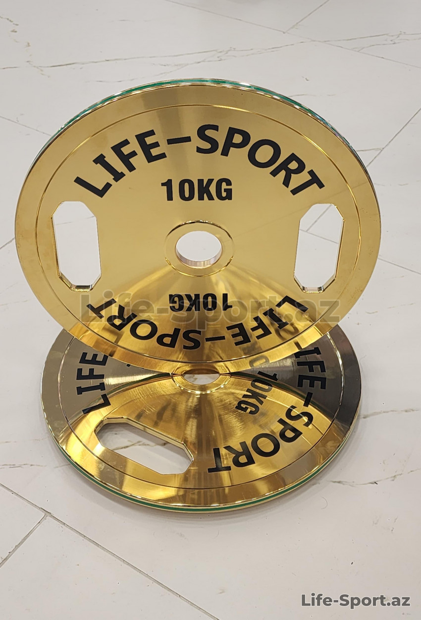 Life Sport Pro Bronze Coating Change Plate 10 kg